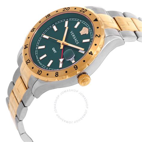 Versace V11050016 HELLENYIUM GMT Green Silver Rose Gold 